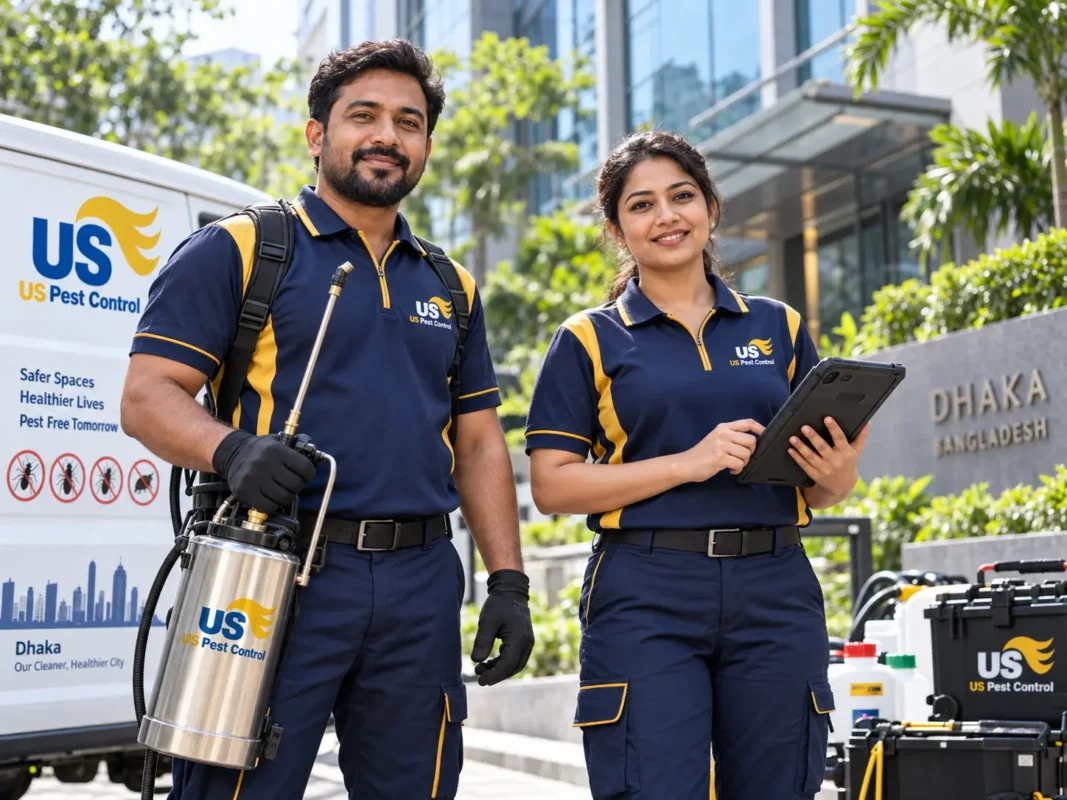 US Pest Control technician providing pest management service in Dhaka